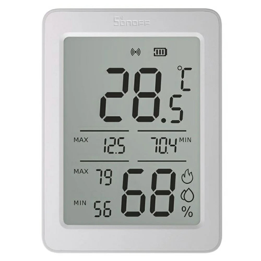 SONOFF SNZB-02DR2 Zigbee Temperature Humidity Sensor 3.6 Inch LCD Display Remote Monitoring Smart Home Integration - White - 3