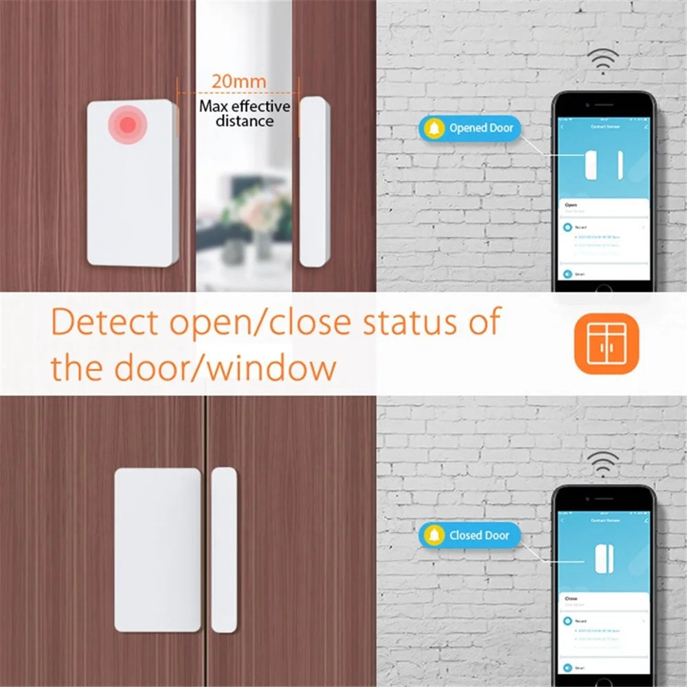 NEO NAS-DS05B Tuya ZigBee Smart Wireless Door Sensor APP Remote Control Door Window Sensor Smart Home Security System - 5
