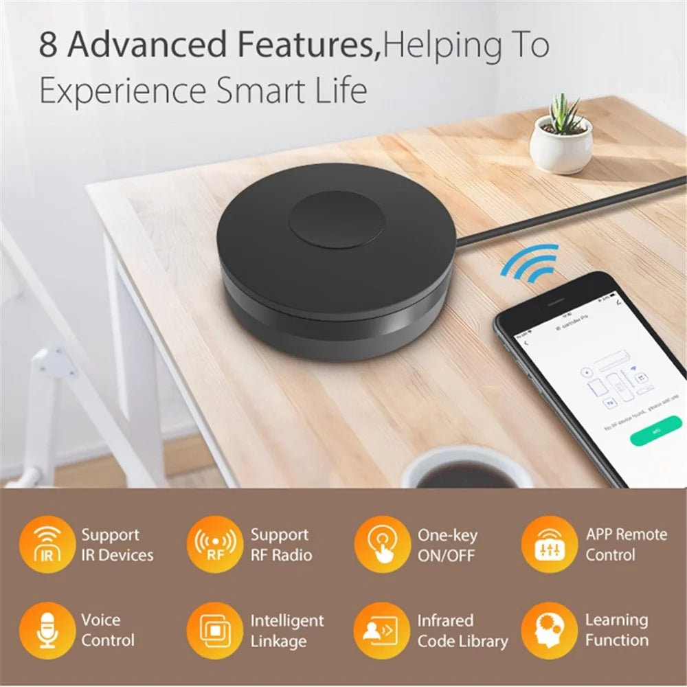 NEO NAS-IR02W-RF Smart WiFi Bluetooth-compatible Dual Mode Infrared Remote Control Support Tuya RF Device Sensor - 4