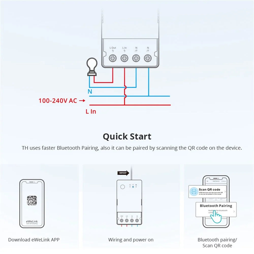 SONOFF TH Origin THR316 16A Max Smart Temperature and Humidity Monitoring Switch Temperature Humidity Sensor for Home, Swimming Pool, Greenhouse - 7