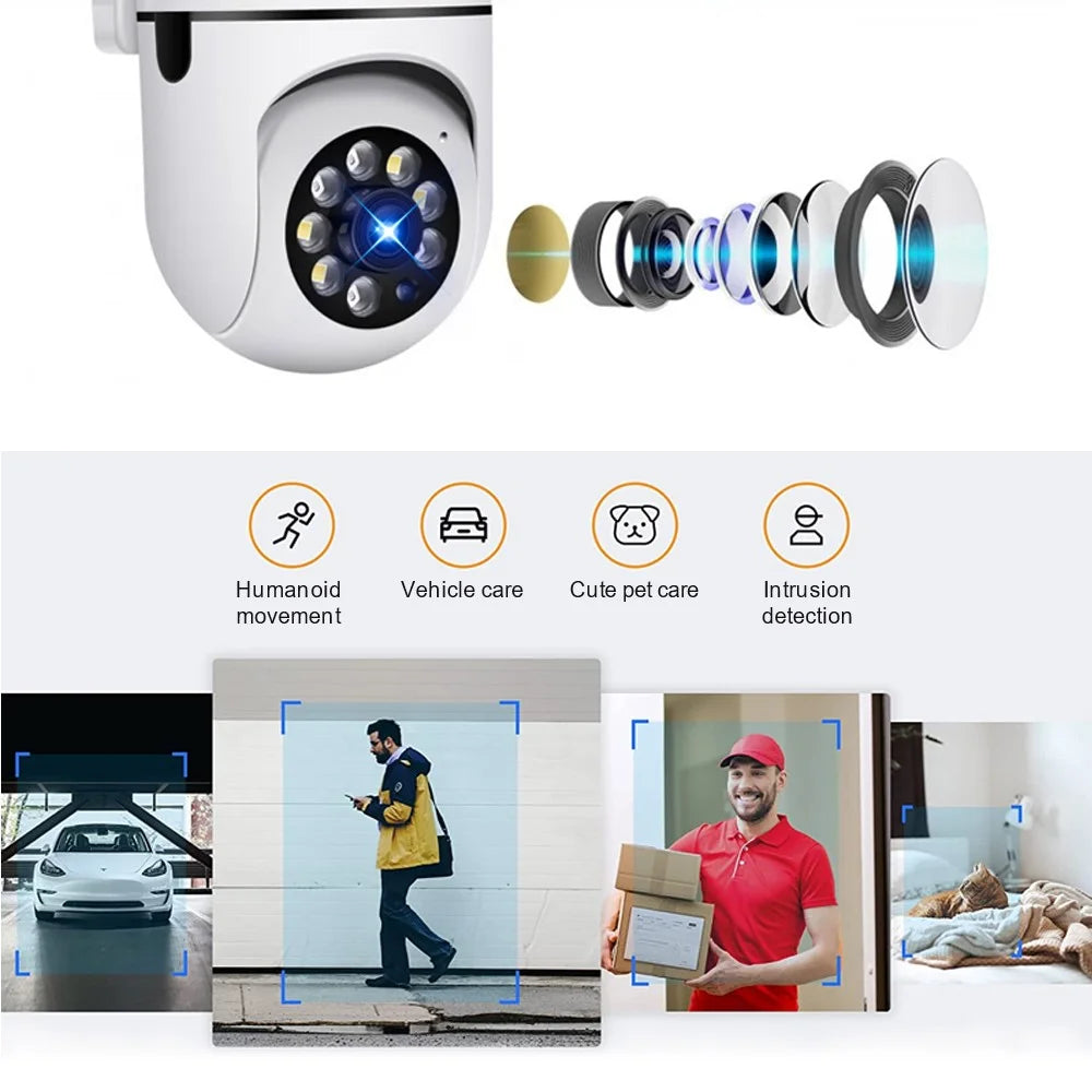 A11 2.4G Wireless WiFi Socket Camera Two-Way Voice Camera Monitor Support Infrared Night Vision Home, Office Surveillance Safety Camera - EU Plug - 3