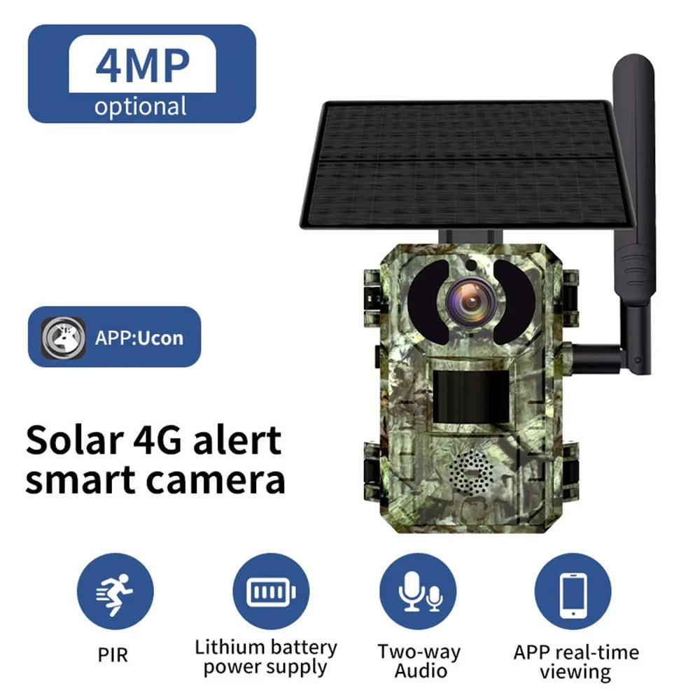 H10 4MP Solar Panel PIR Motion Detection Hunting Trail Camera 4G / EU Version - 2