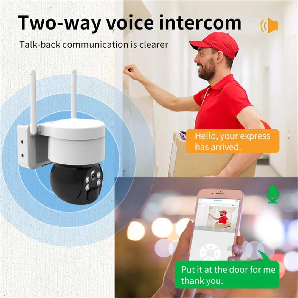 Q4Z 2MP Solar-Powered Camera Wireless WiFi Remote Surveillance Camera - 5