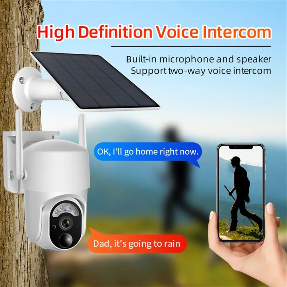 S50 3MP HD Solar-Powered Outdoor Wireless WiFi Camera AI Human Detection Surveillance Camera - 3