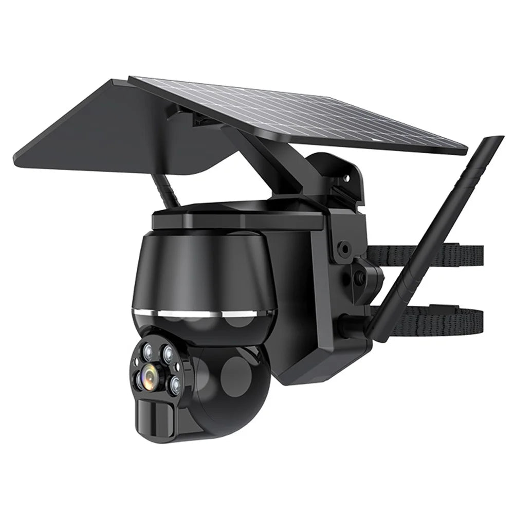 Q7 4MP Outdoor Motion Detection Wireless Solar PTZ Camera, WiFi Version - Black - 1