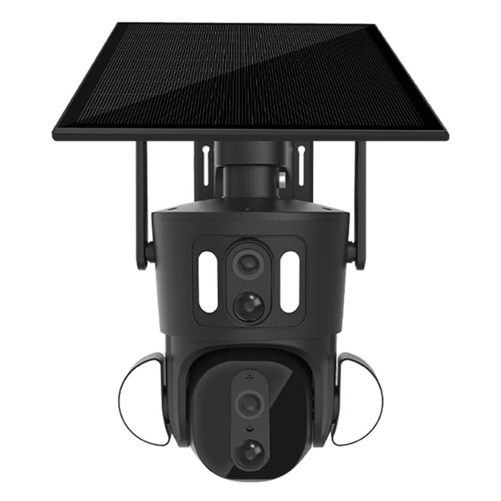 Q32 Solar Security Camera US Version 4G Network 2K+4MP Dual Lens Home Monitor - 6