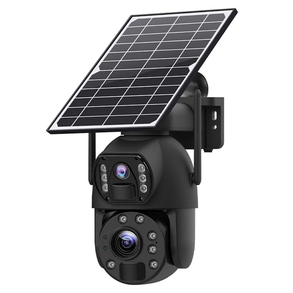 Q59 6MP HD 10X Zoom Dual-Lens Solar-Powered Camera, WiFi Version - 1