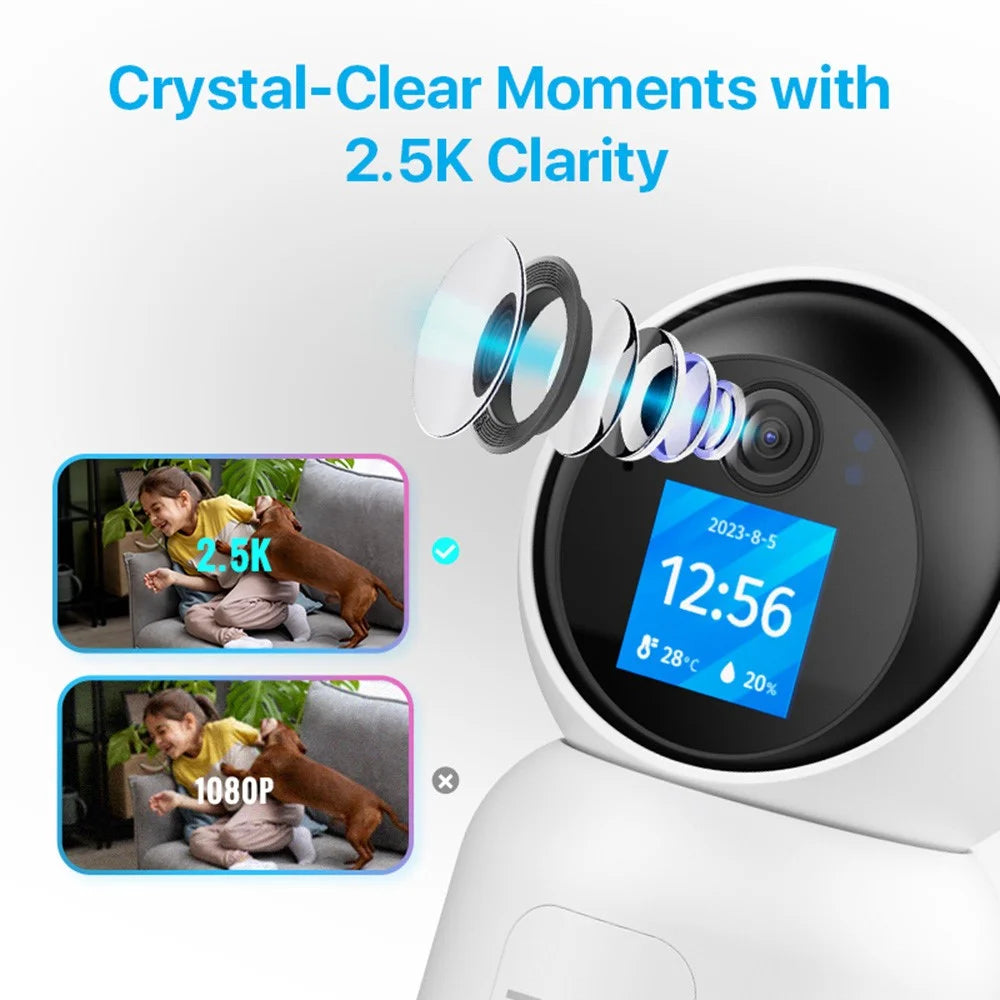 ZOSI C519M8 8MP HD Camera Video Intercom AI Gesture Recognition WiFi Indoor Monitoring Camera, No Memory Card - 6