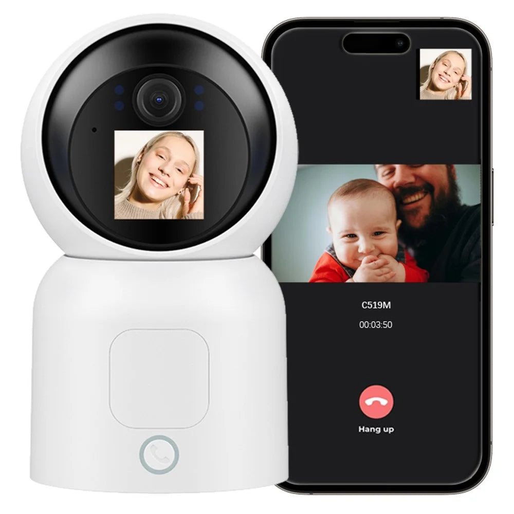 ZOSI C519M 4MP HD Video Intercom Camera AI Motion Detection Anti-Theft Indoor WiFi Camera, No TF Card - 2