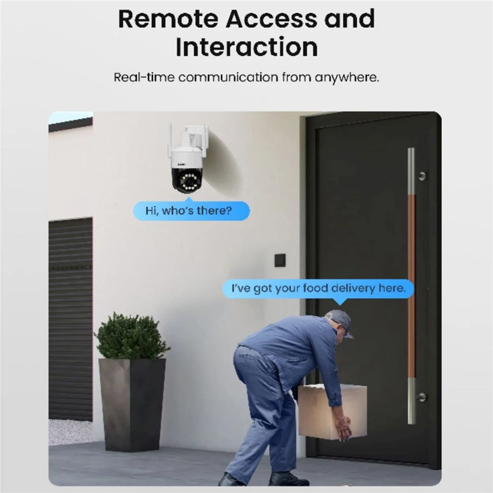 ZOSI C2968W 8MP HD Camera Humanoid Tracking Two-way Talk APP Monitoring Outdoor Indoor Security Camera - EU Plug - 3