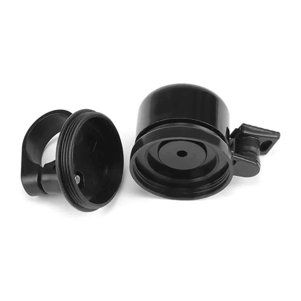 Bicycle Bell Locator Holder for Apple AirTag , Anti-Lost GPS Locator Tracker for 21-23mm Handlebar - Black - 2