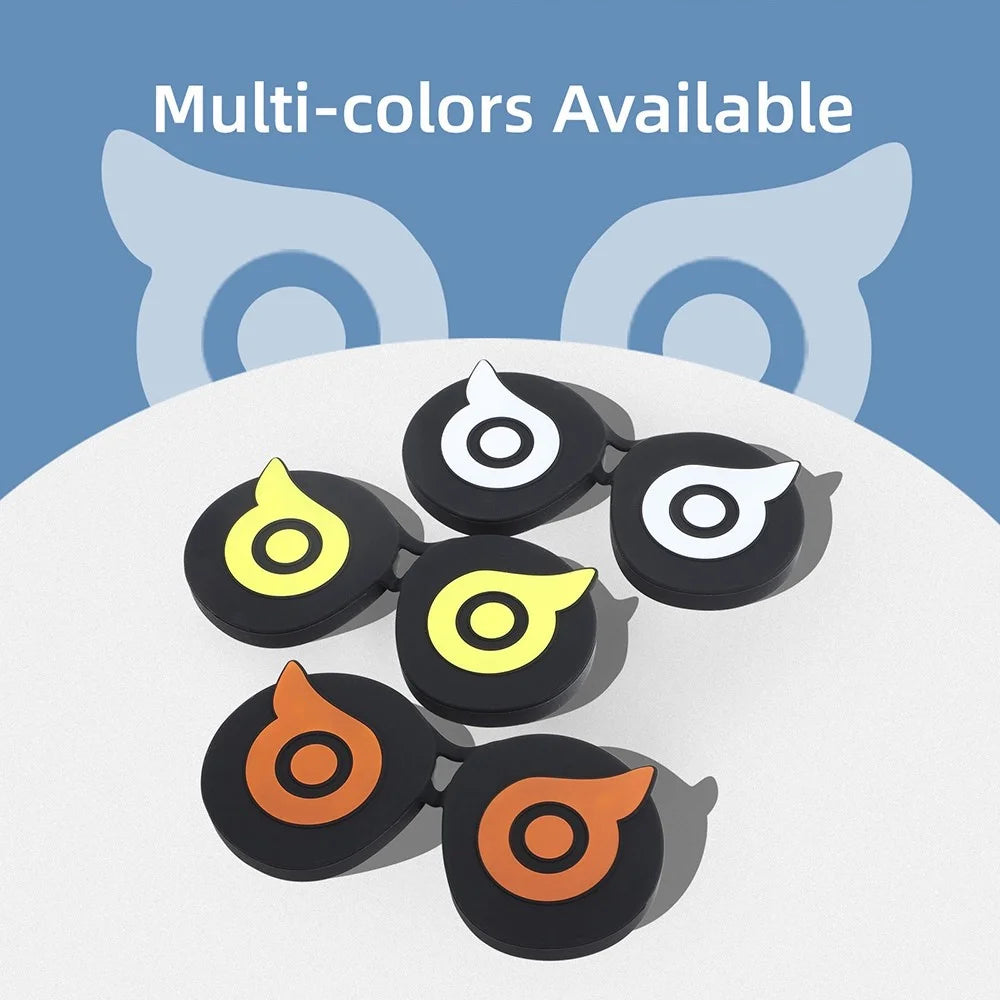 HIFYLUX PC-ZF23 for PICO 4 VR Glasses Soft Silicone Lens Protector Cute Owl Design VR Lens Cover - White - 4
