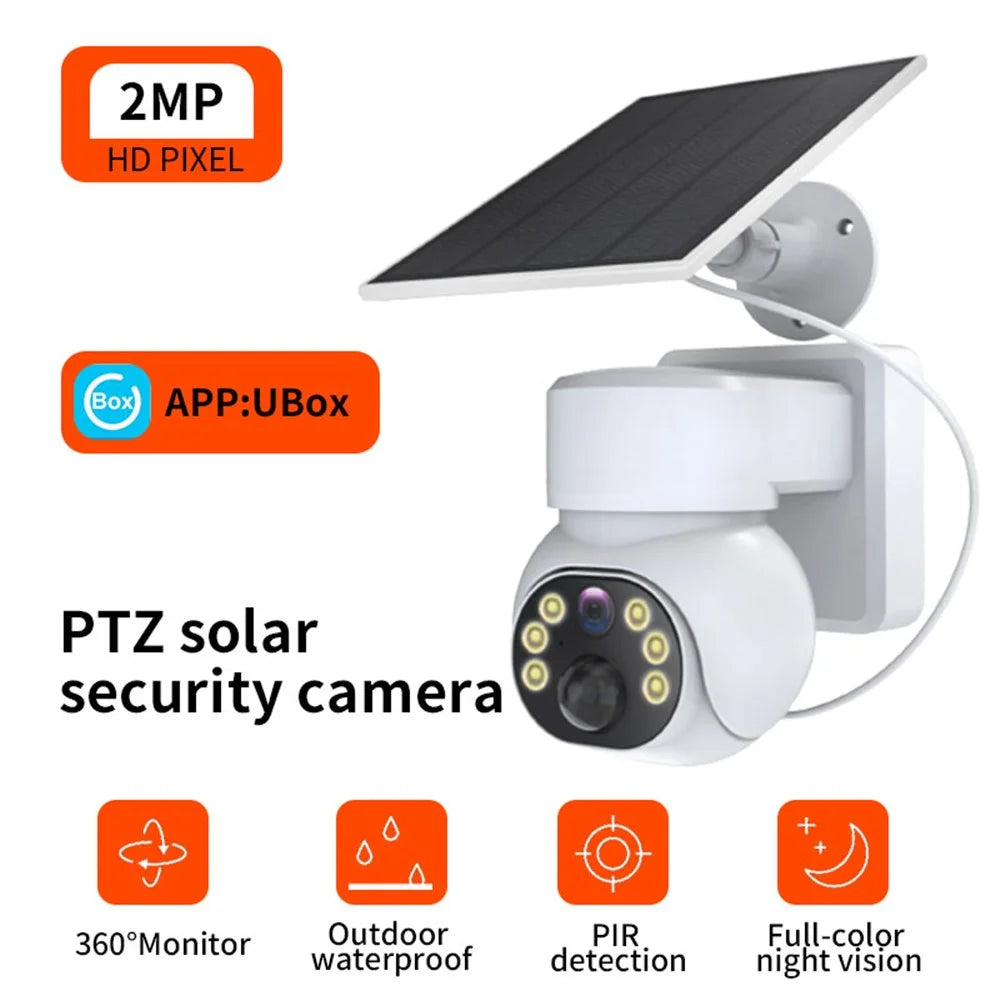 Q18 4G EU Version Solar-Powered Camera Monitor Day / Night Full-Color Mobile Remote Camera - 2