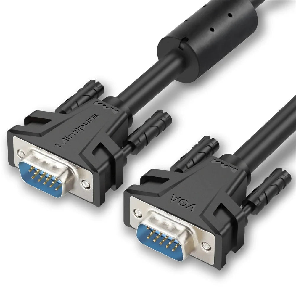 MINDPURE VG002 3m VGA 3+6 1080P HD Video Cable for Laptops Monitors Projectors - 1