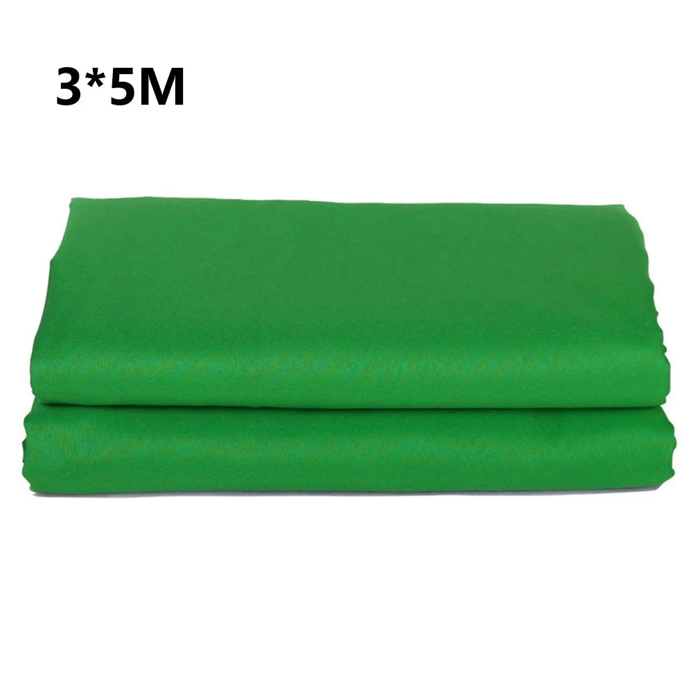 3x5m Green Screen Live Streaming Photography Video Recording Backdrop Cloth with 4 Traceless Nails - 1