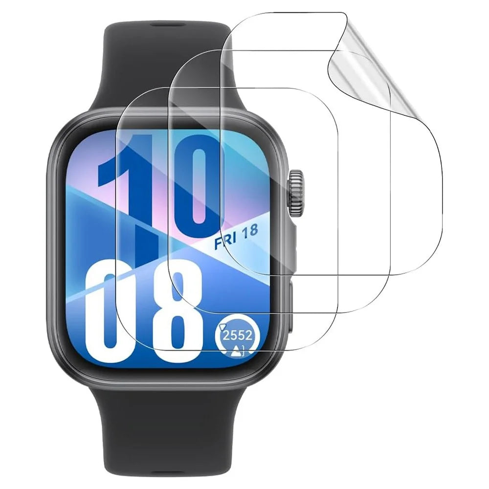 3Pcs For Huawei Watch Fit 4 TPU Watch Screen Protector Anti Scratch HD Clear Hydrogel Film - 1