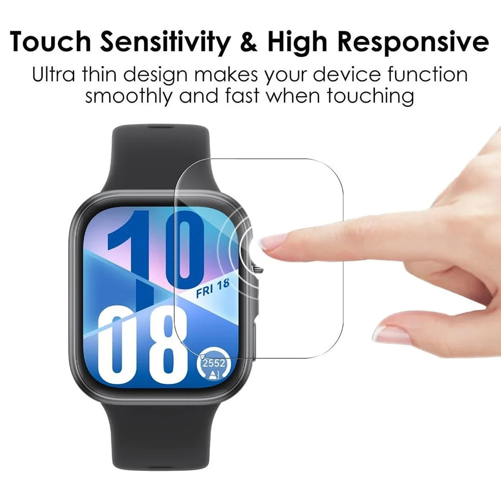 3Pcs For Huawei Watch Fit 4 TPU Watch Screen Protector Anti Scratch HD Clear Hydrogel Film - 3