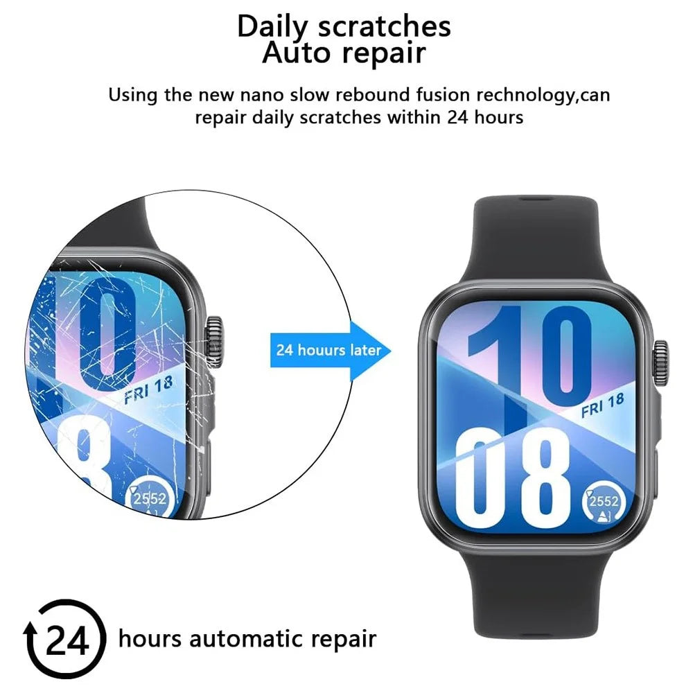 3Pcs For Huawei Watch Fit 4 TPU Watch Screen Protector Anti Scratch HD Clear Hydrogel Film - 4