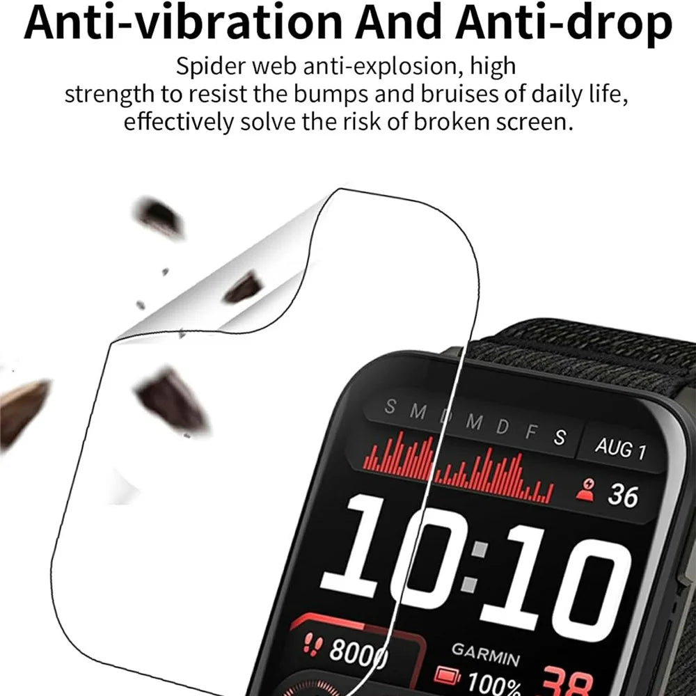 3Pcs For Garmin Venu X1 TPU Watch Screen Protector Anti Scratch HD Clear Hydrogel Film - 6