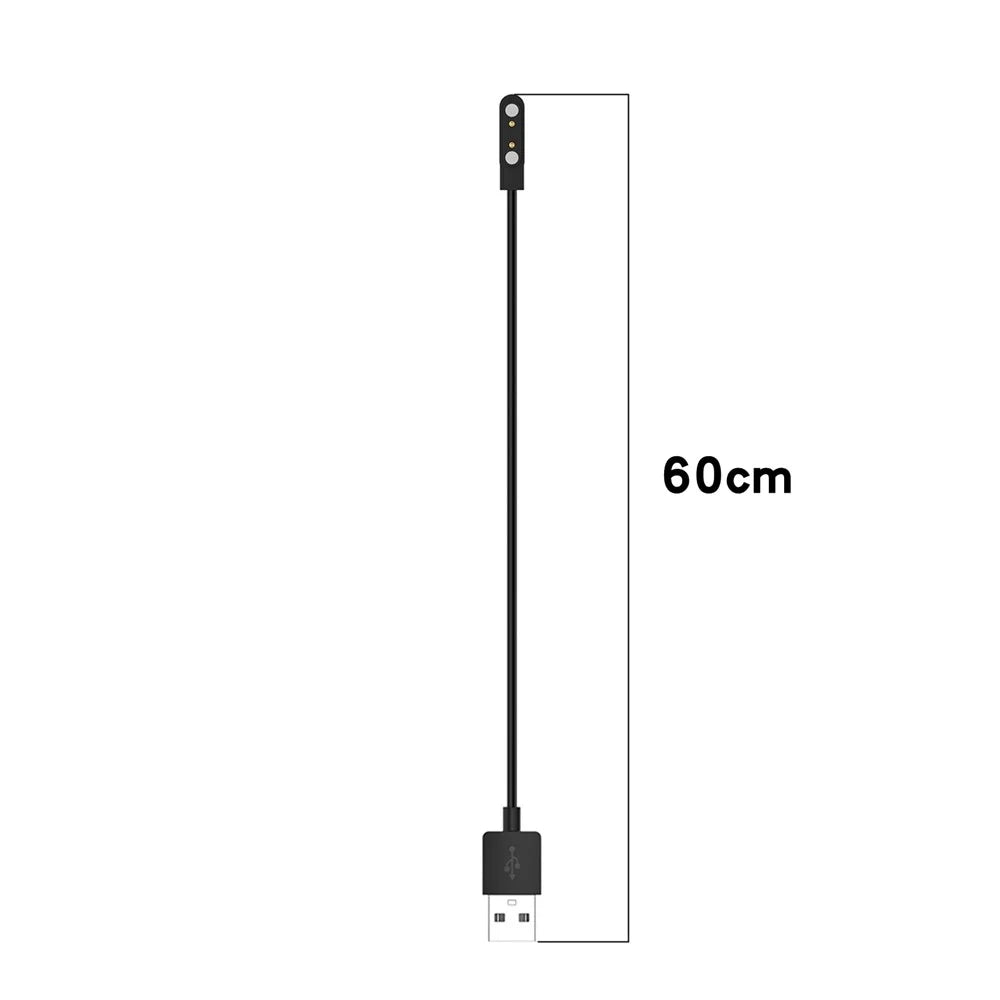 For Cosmo JrTrack 5 Kids Smart Watch Magnetic Charging Cable 60cm USB Watch Cord - Black - 6