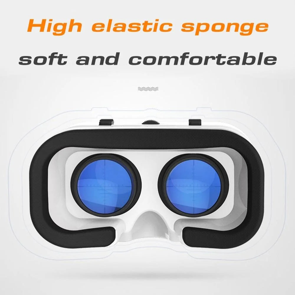 G05A Portable VR Headset Universal Virtual Reality Glasses VR Goggles for 3D Games HD Movies Compatible with 4.7"-6.5'' Mobile Phones (B01 RC Handle Version) - 5