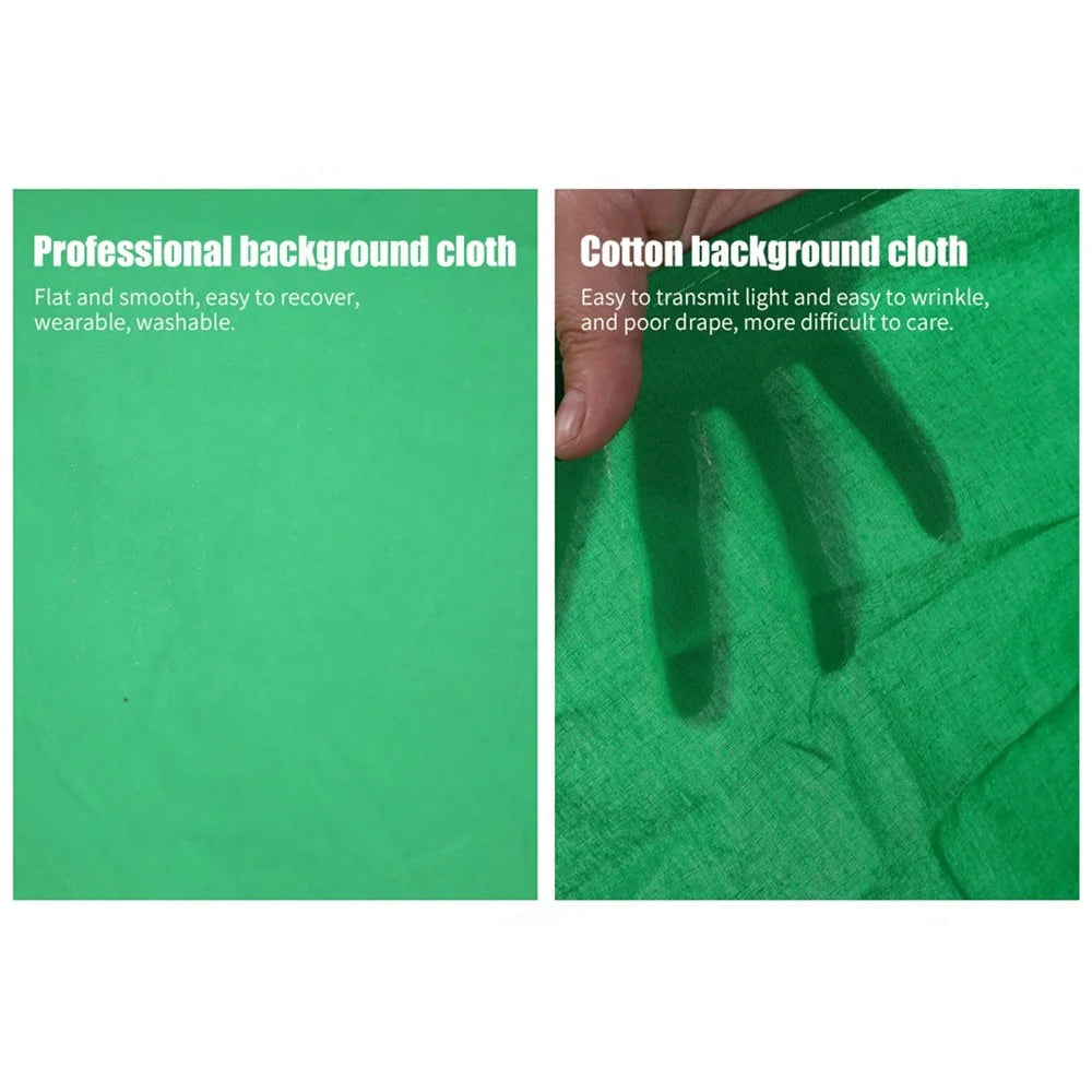 2*1.5m Photo Video Studio Photography Foldable Backdrop for Green Screen or Chroma Key Photos - Green - 7