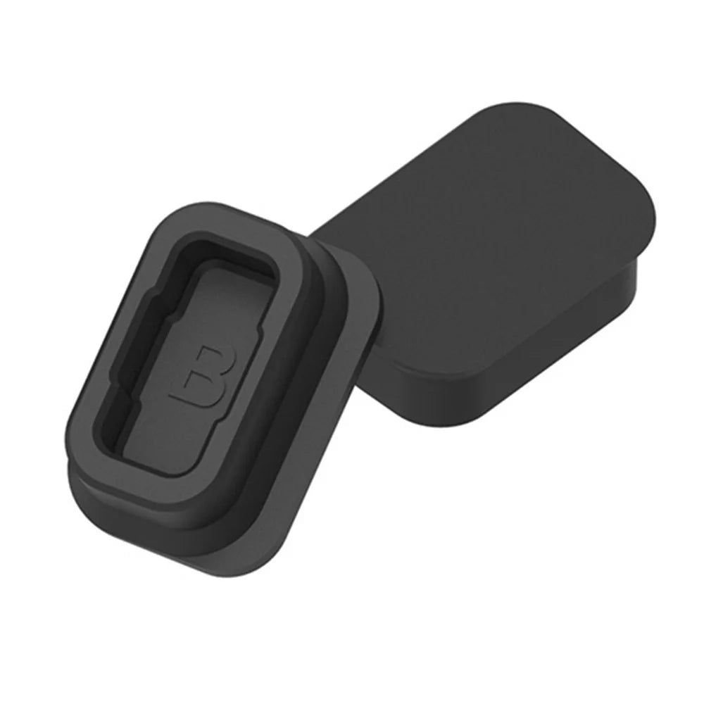 For Coros Pace Pro / Pace 2 / Apex 42mm / Apex 2 / Vertix / Vertix 2 Charging Port Plug Dust-Proof Silicone Cover (1Pc, Type B) - Black - 2