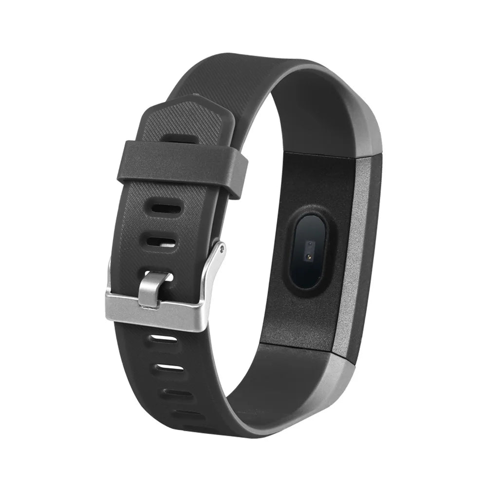115 Pro Smart Bracelet Temperature Monitor Heart Rate Fintess Tracker Waterproof Smartwatch for Android IOS - Black - 3