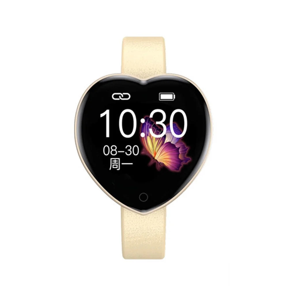 T52 Color Screen Fitness Tracker Blood Pressure Heart Rate Monitor Smart Watch for Women - Gold - 1
