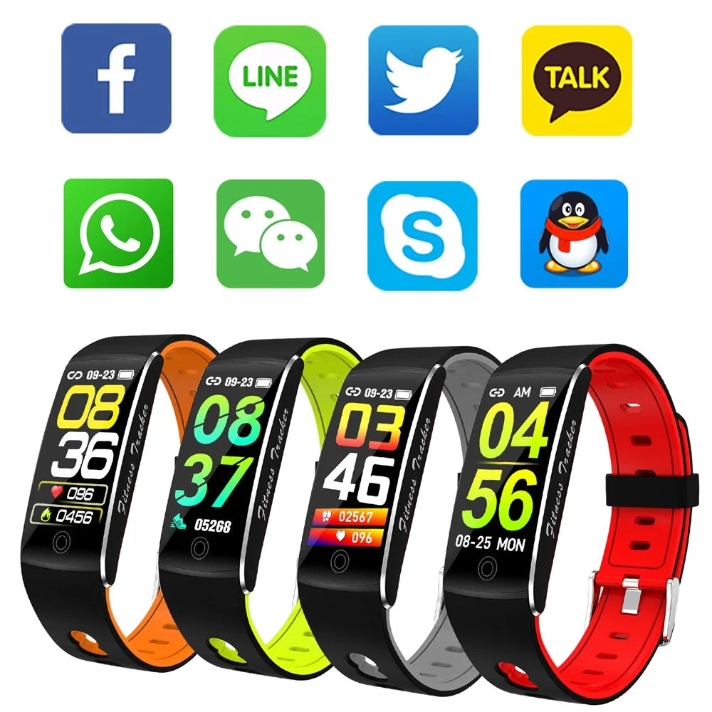 F10TA Smart Watch Heart Rate / Body Temperature Monitoring Wrist Bracelet Fitness Tracker - Red - 6