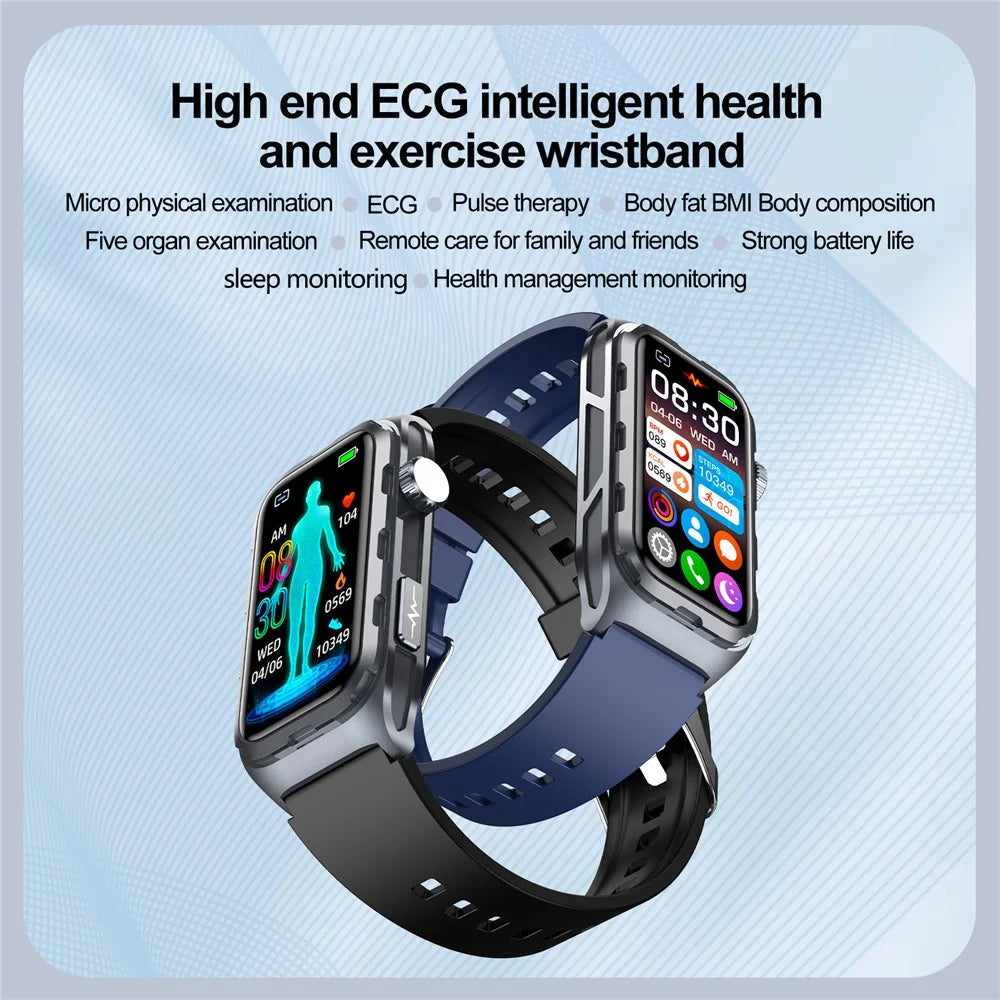 TK79 1.47-inch Screen Smart Wristband Health Monitor Bluetooth-compatible Waterproof Smart Bracelet - Blue - 4