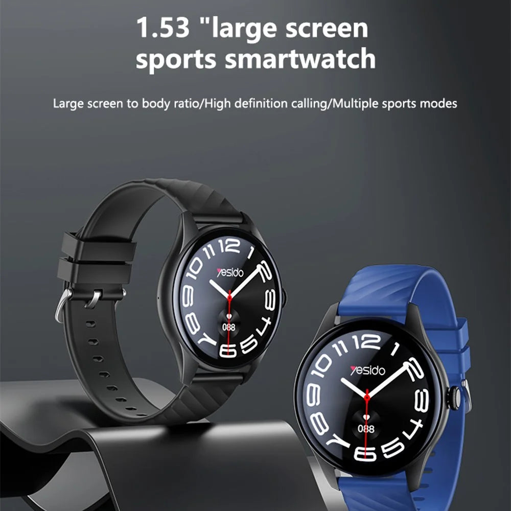 YESIDO IO43 Smart Watch 1.53 Inch HD Display Health Tracker with Heart Rate Monitor / Call Function / Music Control - 2