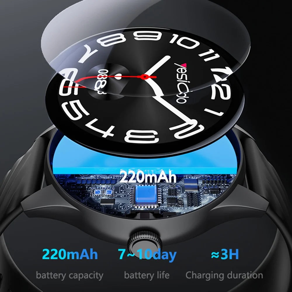 YESIDO IO43 Smart Watch 1.53 Inch HD Display Health Tracker with Heart Rate Monitor / Call Function / Music Control - 4
