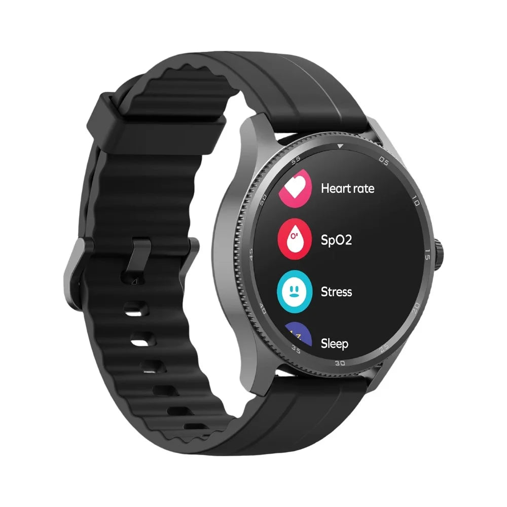 MOMAX 1-Wear Smart Watch IP68 Waterproof Sport Bracelet with Health Monitoring / Activity Tracking / Sleep Analysis / for iOS / Android - Black - 1