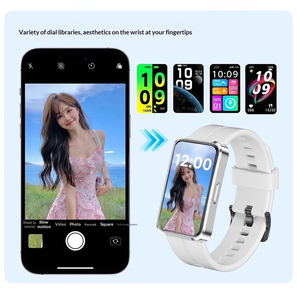 X10 Smart Bracelet Smart Watch Fitness Tracker 1.47 Inch HD Display IP68 Waterproof Heart Rate Blood Oxygen Sleep Monitor for Sports - Black - 7