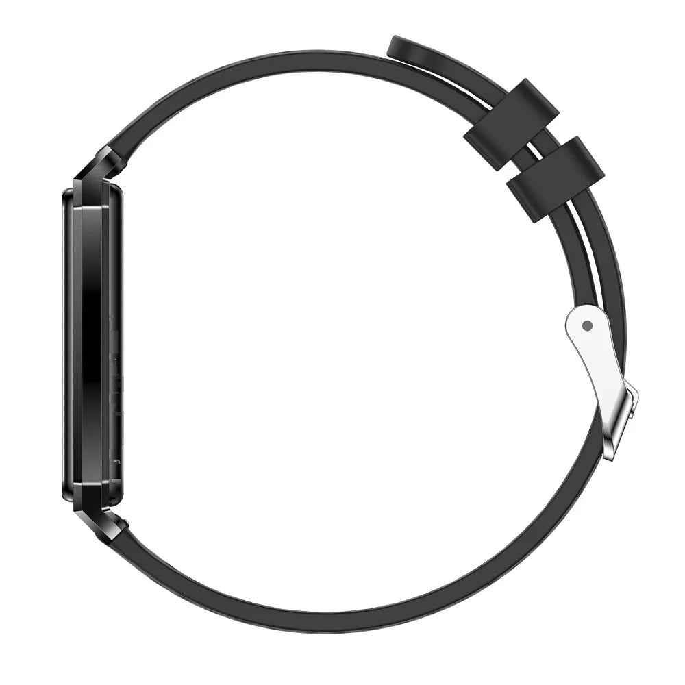 B11 Ultra Thin Smart Wristband with Silicone / Nylon Straps Fitness Tracker 0.96 Inch OLED Heart Rate Blood Oxygen IPX8 Waterproof Sleep Monitor Bracelet - Black - 3