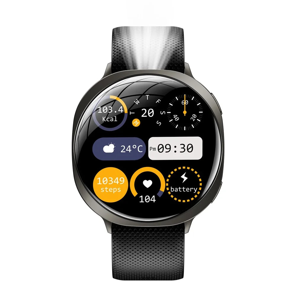 M301 Ultra Thin Smart Watch 1.32 inch AMOLED IP68 Waterproof Bluetooth-compatible Calling Fitness Tracker - Tarnish - 3