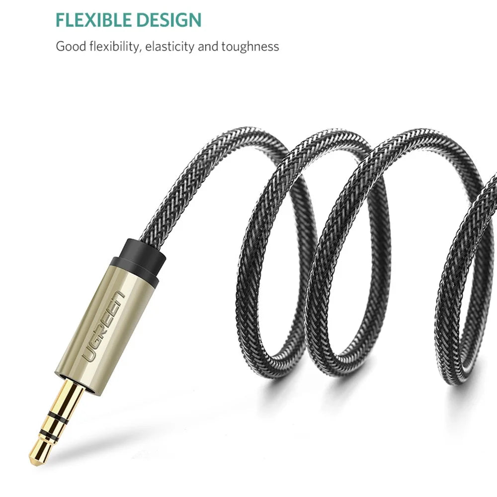 UGREEN 40808 10-Meter 3.5mm TRS 1/8'' Male to 6.35mm TS 1/4'' Male Audio Cable Connector Adapter for Cellphones/Amplifiers/Home Theater - 7