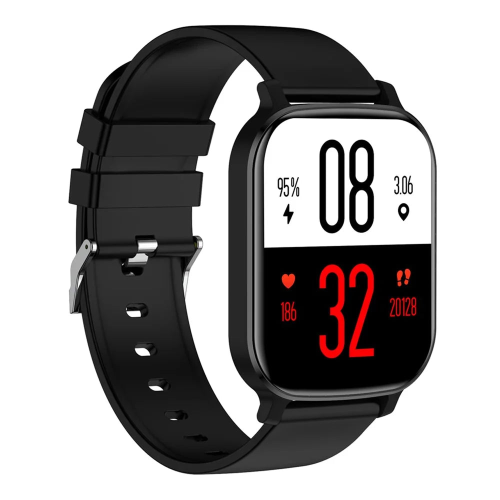 ST20 1.69 Inch Bluetooth-compatible Call Smart Watch Health Monitoring Sports Bracelet Built-in Puzzle Games - Black - 3