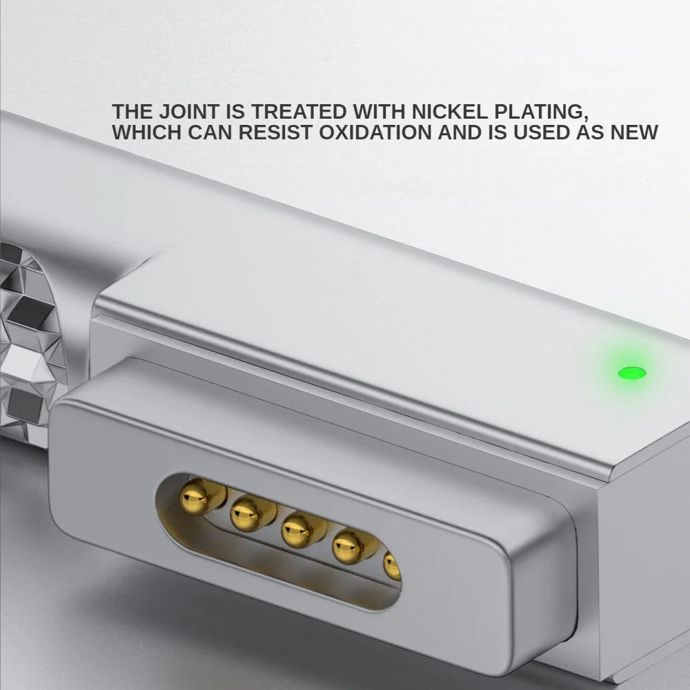 Type-C To Magnetic 2 Charging Adapter Charging Magnet Plug Converter 18.5V-20V for MacBook Air / Pro - 4