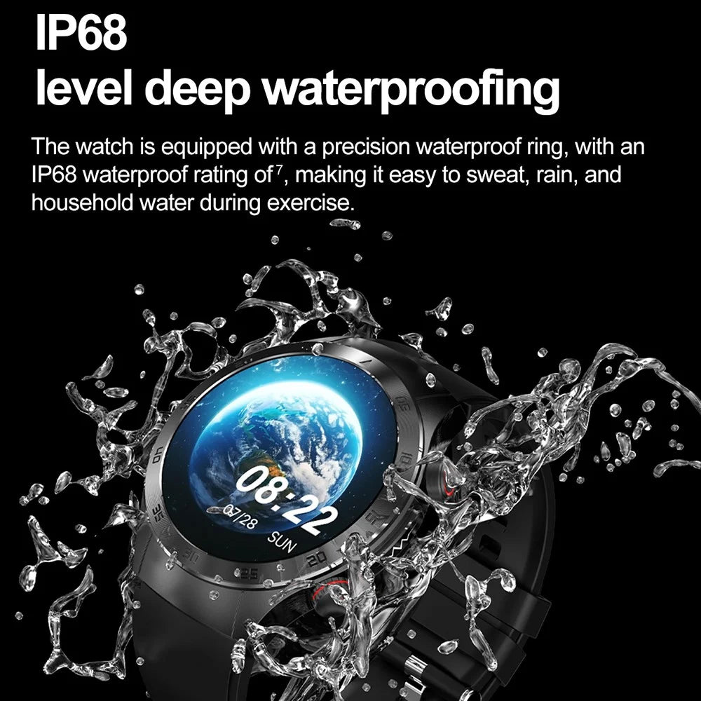 E800 1.43’’ AMOLED Display Smart Watch with Steel Strap IP68 Waterproof Sport Watch - 5