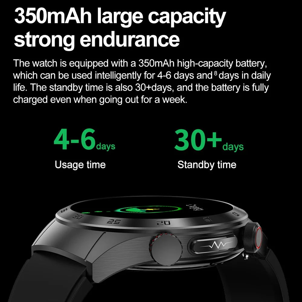 E800 1.43’’ AMOLED Display Smart Watch with Steel Strap IP68 Waterproof Sport Watch - 6