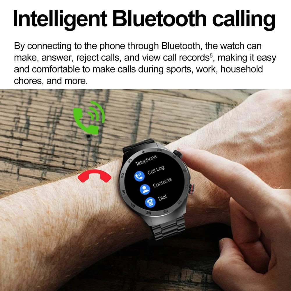 E800 1.43’’ AMOLED Display Smart Watch with Steel Strap IP68 Waterproof Sport Watch - 7