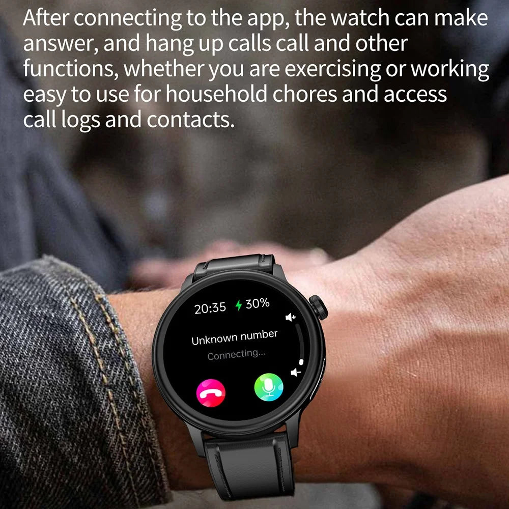 ET470 1.39’’ AMOLED Waterproof Smart Watch with Blood Oxygen / Sleep / Heart Rate Monitor - Black - 5