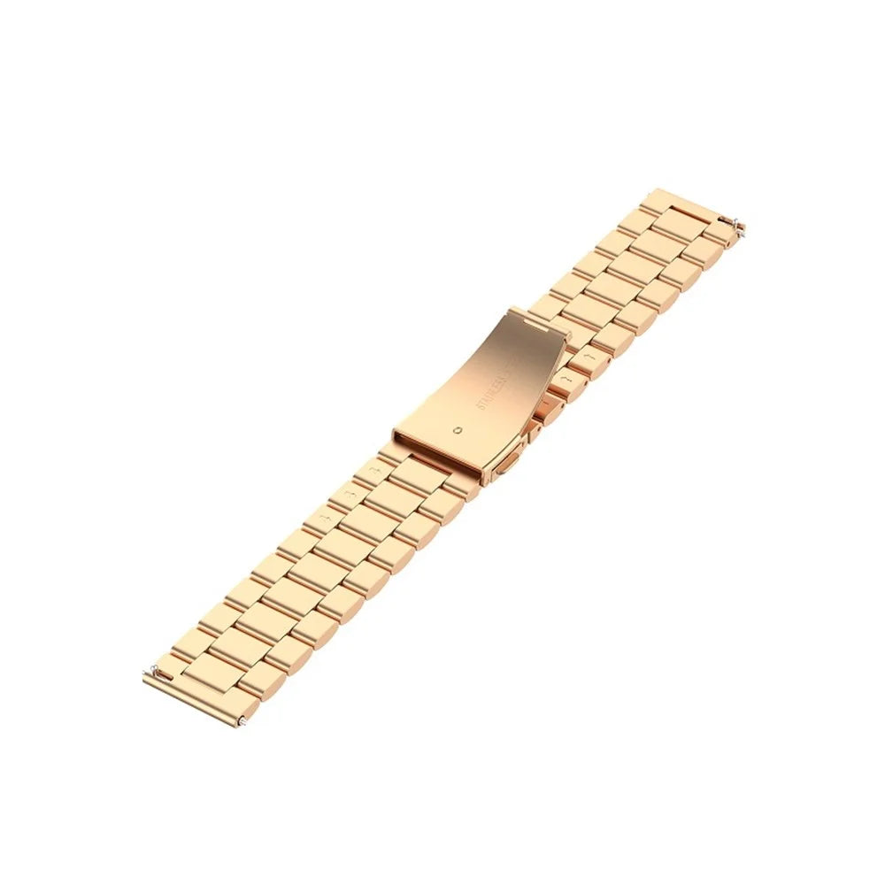 Stainless Steel Smart Watch Replacement Strap for Fossil Q Marshal Gen 2/Fossil Q Explorist HR Gen 4/Fossil Gen 3 Q Explorist - Rose Gold - 2