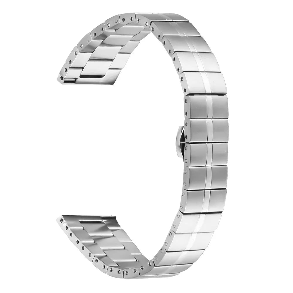 For Garmin Vivoactive 3 Music / Vivoactive 3 Stainless Steel Smartwatch Strap Slim Wrist Band - Silver - 1