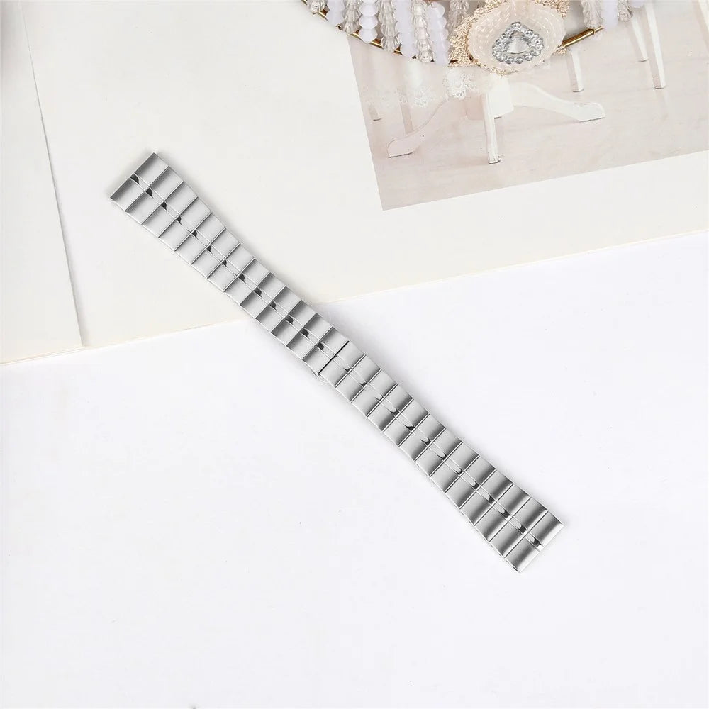 For Garmin Vivomove Style / Garminmove Style Stainless Steel Smartwatch Strap Slim Wrist Band - Silver - 3