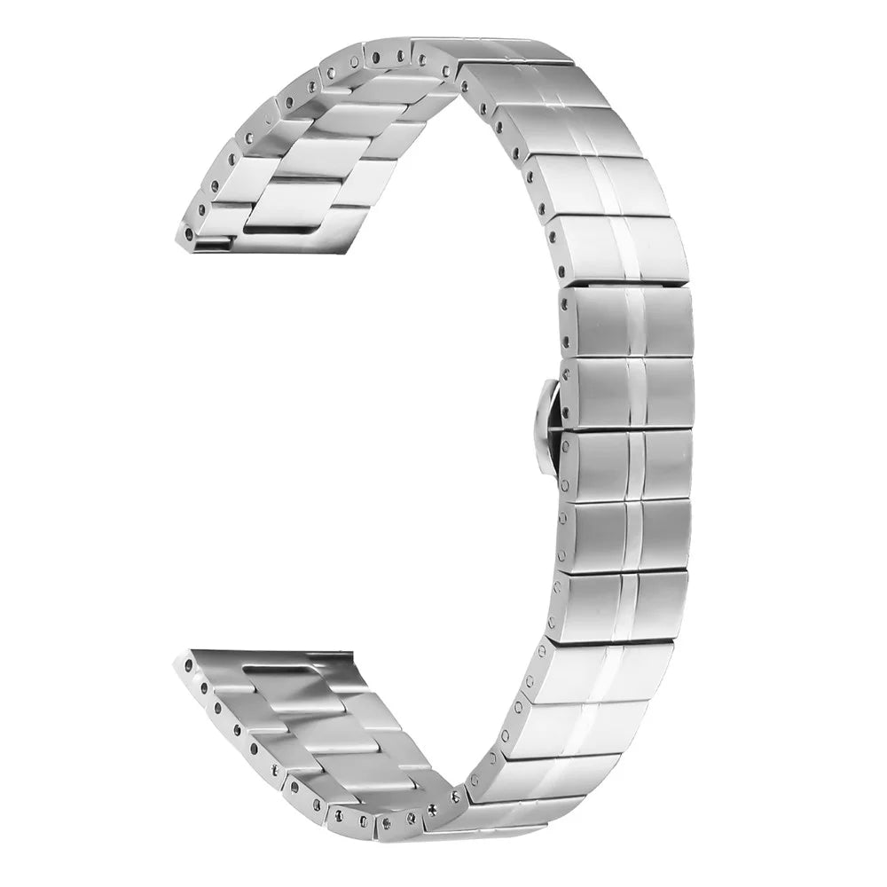 For Garmin D2 Air X10 / Bounce Stylish Watch Strap 1-Bead Stainless Steel Wrist Band - Silver - 1