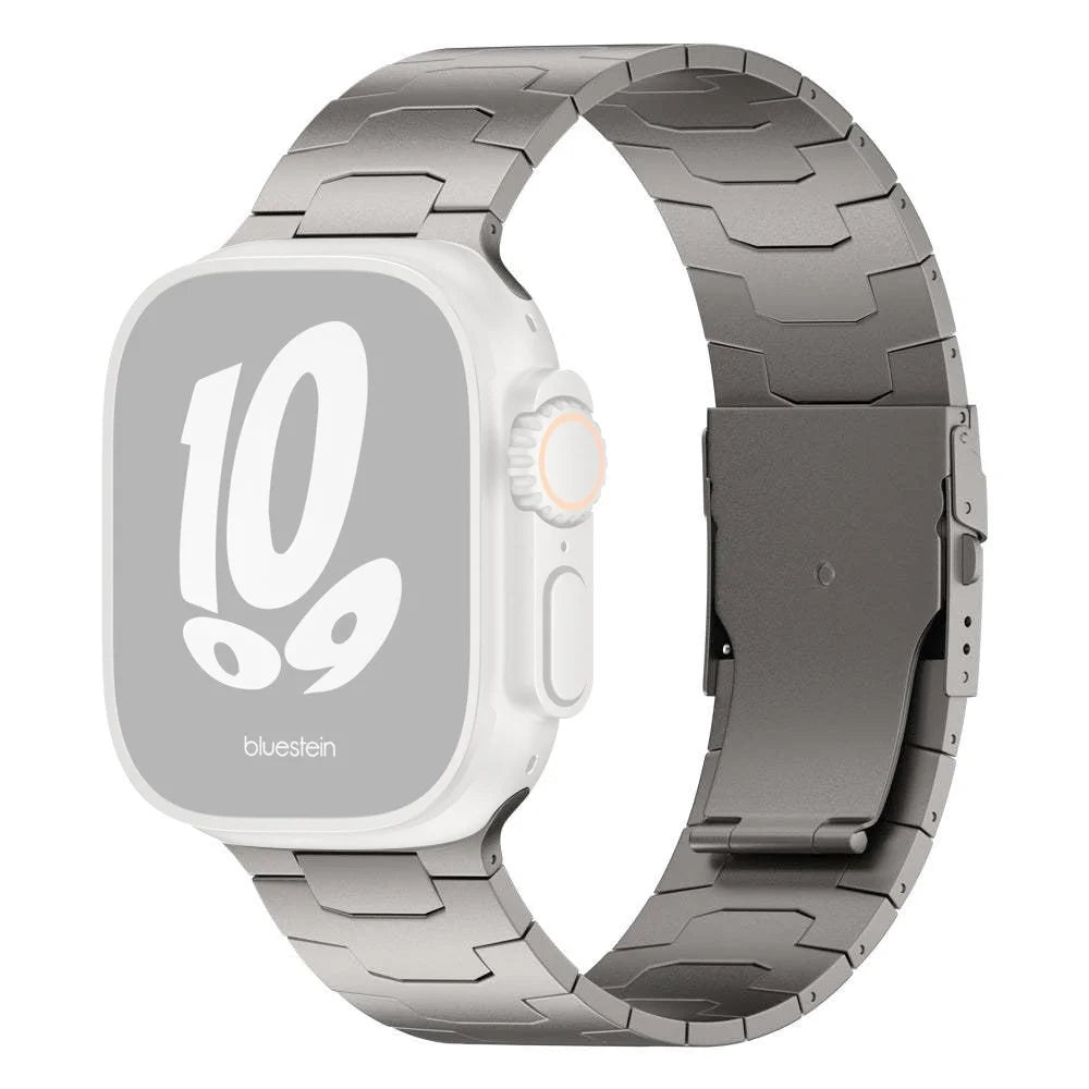 For Apple Watch Ultra 3 2 1 49mm / Series 11 10 46mm / 9 8 7 45mm / SE3 SE2 SE 6 5 4 44mm / 3 2 1 42mm Titanium Alloy 26mm Band - Titanium - 1