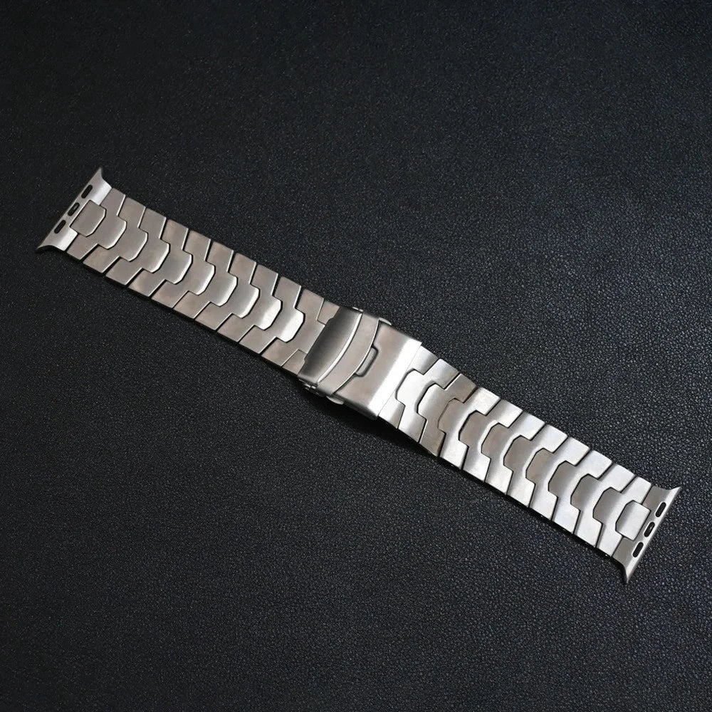 For Apple Watch Ultra 3 2 1 49mm / Series 11 10 46mm / 9 8 7 45mm / SE3 SE2 SE 6 5 4 44mm / 3 2 1 42mm Titanium Alloy 26mm Band - Titanium - 7
